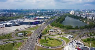 Gece 4k çözünürlük timelapse gün, Cityscape Bangkok şehir merkezinde gece, görünümü Baiyoke gökdelen, Tayland üstünden.