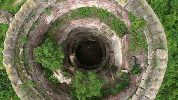 乌克兰切尔尼夫齐地区的老城堡的废墟 — 图库视频影像
