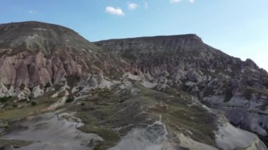 Türkiye Kapadokya'da yeterli manzara, drone'dan çekim