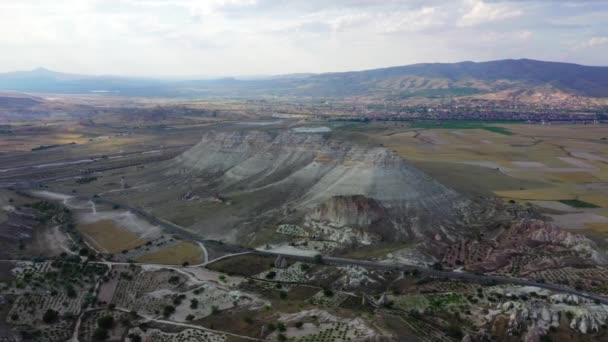 Turchia Cappadocia adeguato paesaggio, riprese da drone — Video Stock