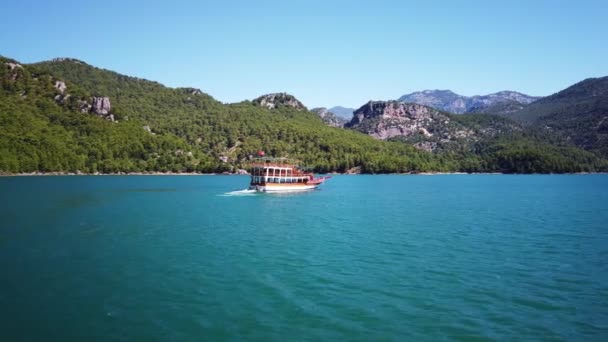 Oymapinar, Turquía - Cañón Verde en el área de presa de Oymapinar, Antalya, Turquía — Vídeo de stock