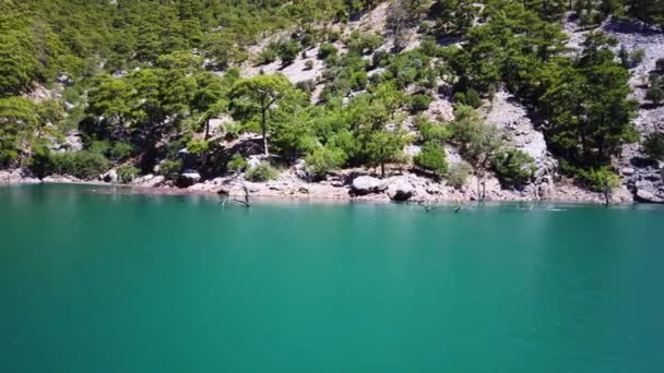 Oymapinar, Turcja-Zielony Kanion w rejonie Oymapinar dam, Antalya, Turcja — Wideo stockowe