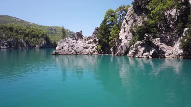 Oymapinar, Turquía - Cañón Verde en el área de presa de Oymapinar, Antalya, Turquía — Vídeo de stock