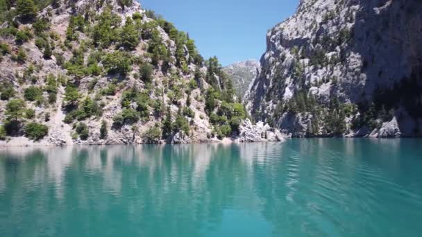 Oymapinar, Turquía - Cañón Verde en el área de presa de Oymapinar, Antalya, Turquía — Vídeo de stock