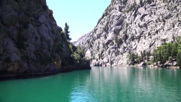 Oymapinar, Törökország-Green Canyon in Oymapinar Dam Area, Antalya, Törökország — Stock videók