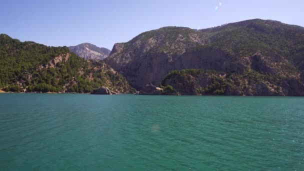 Oymapinar, Turcja-Zielony Kanion w rejonie Oymapinar dam, Antalya, Turcja — Wideo stockowe