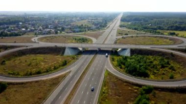 Büyük araba değişimi, havadan çekim. Rota Kiev Zhytomyr