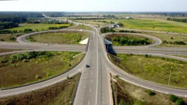 Büyük araba değişimi, havadan çekim. Rota Kiev Zhytomyr