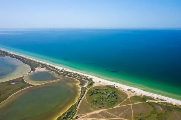 Kinbur Spit Ukrainian Reserve, airphotography — 스톡 사진