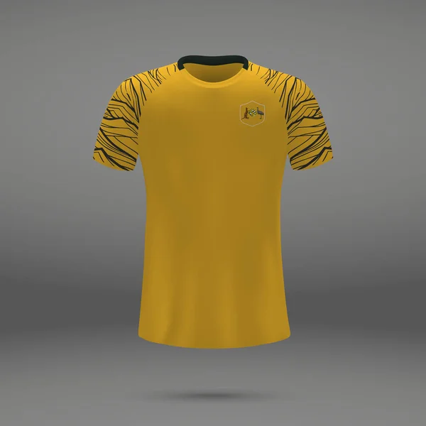 Kit Fútbol Australia Plantilla Camiseta Para Camiseta Fútbol Ilustración Vectorial — Vector de stock