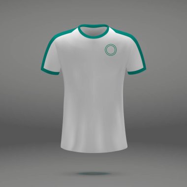 Senegal, futbol forma gömlek şablonu futbol takımı. Vektör çizim