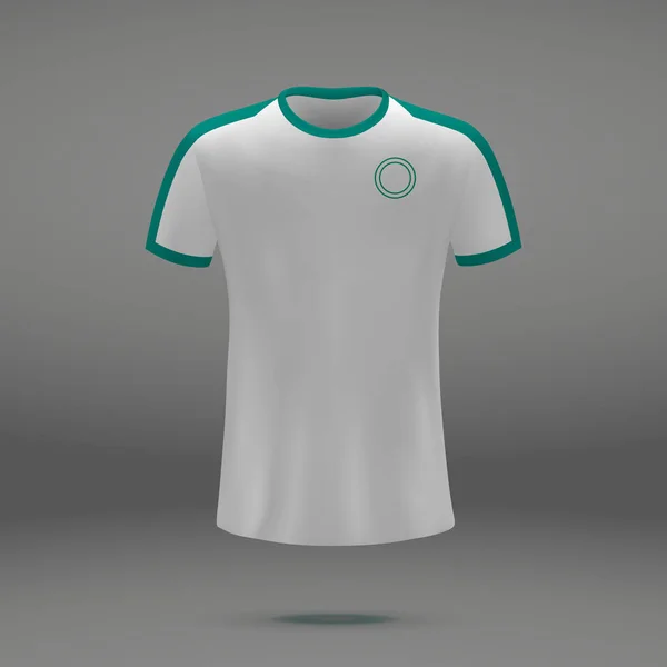Kit Calcio Del Senegal Modello Camicia Maglia Calcio Illustrazione Vettoriale — Vettoriale Stock