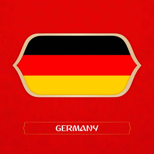 Flag Germany Made Football Style — Stock Vector