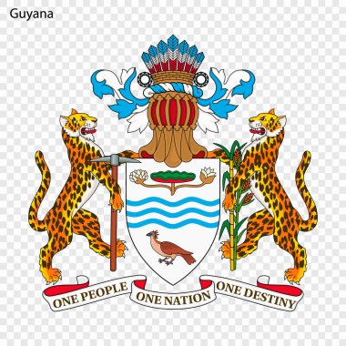 Guyana arması. Ulusal sembolü