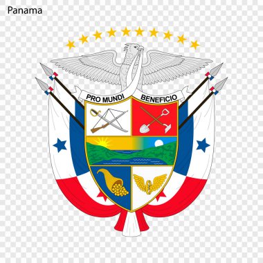 Panama sembolü. Ulusal amblemi