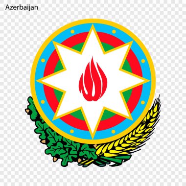 Azerbaycan'ın sembolü. Ulusal amblemi