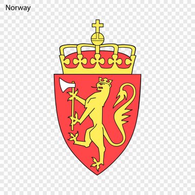 Norveç'in sembolü. Ulusal amblemi