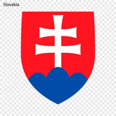 Slovakya'nın sembolü. Ulusal amblemi