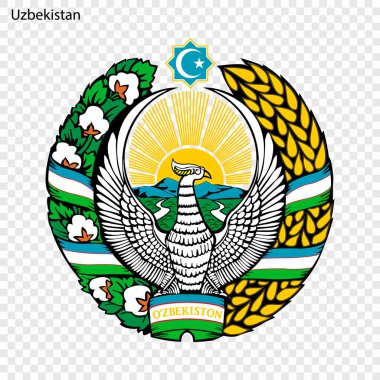 Özbekistan'ın sembolü. Ulusal amblemi