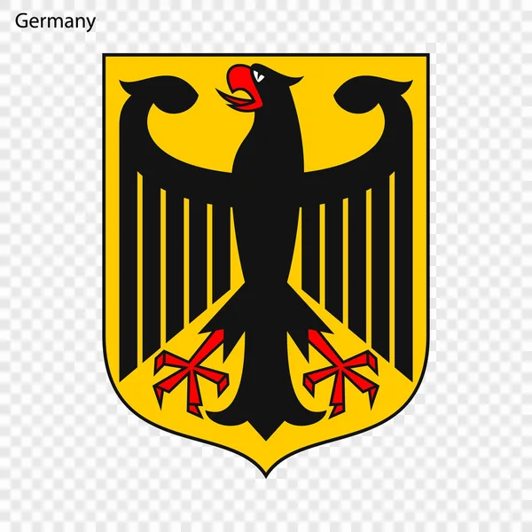 Símbolo Alemania Emblema Nacional — Vector de stock