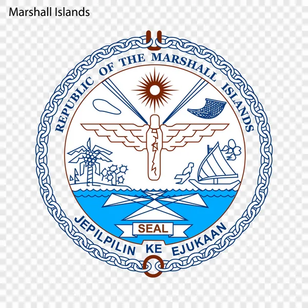Marshall Adaları arması. Ulusal sembolü