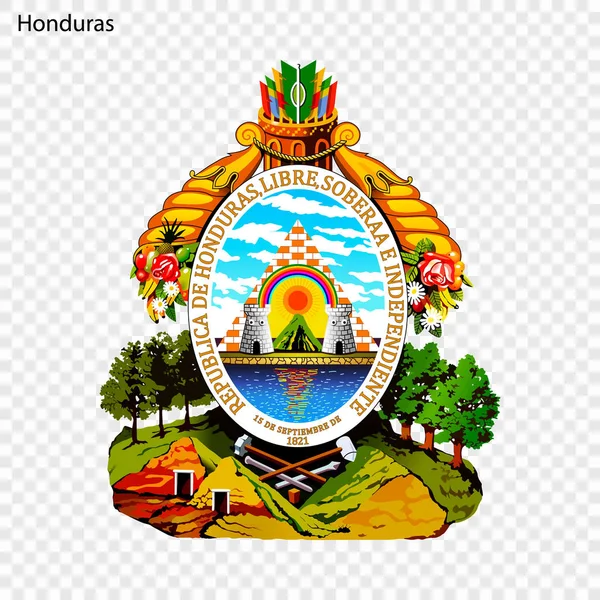 Símbolo Honduras Símbolo Nacional —  Vetores de Stock
