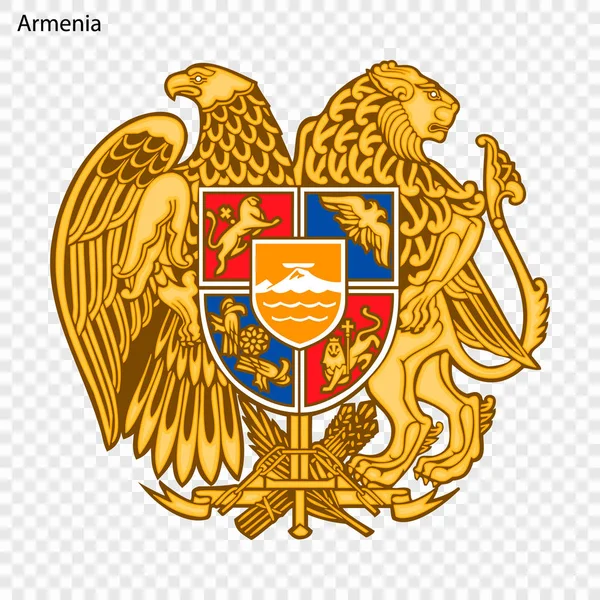 Symbool Van Armenië Nationaal Embleem — Stockvector