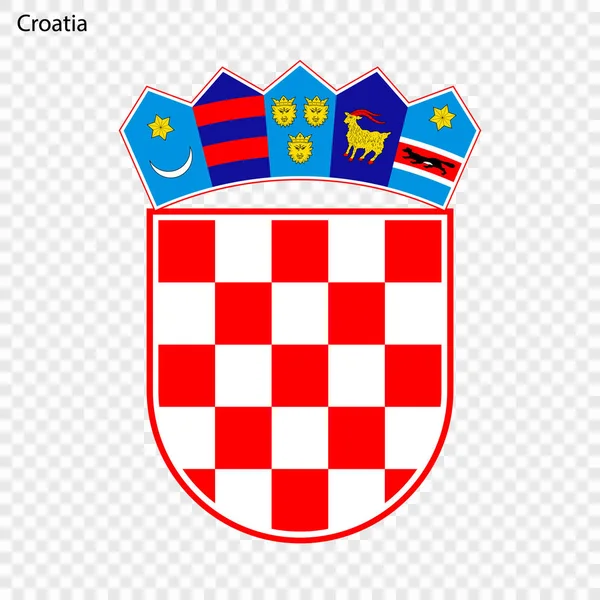 크로아티아의 상징입니다 — 스톡 벡터