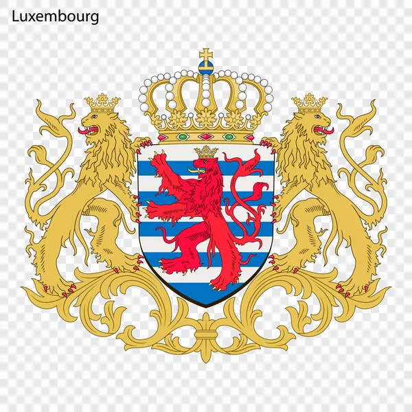 Symbol För Luxemburg Medborgareemblem — Stock vektor