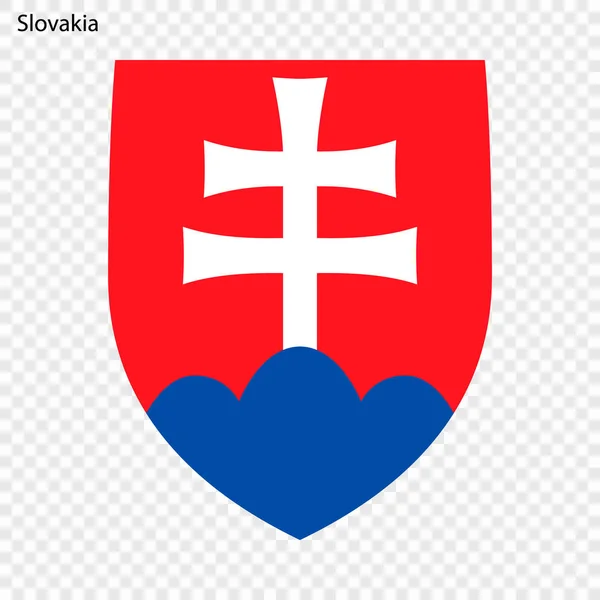 Símbolo Eslovaquia Emblema Nacional — Vector de stock