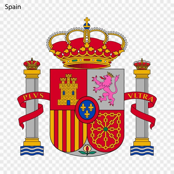 Symbol Spain National Emblem — Stock Vector