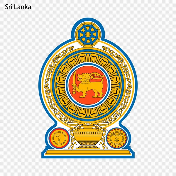 Sri Lanka sembolü. Ulusal amblemi