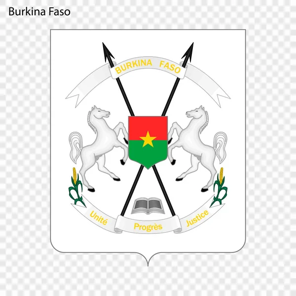 Symbole Burkina Faso Emblème National — Image vectorielle