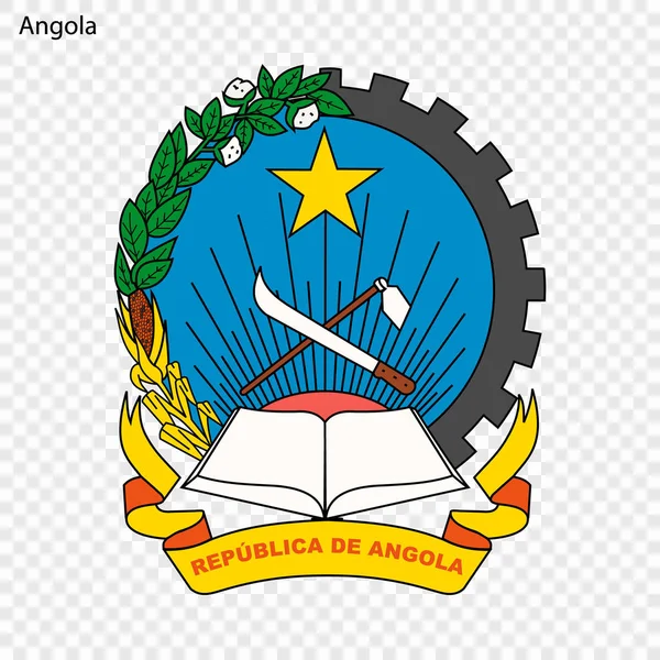 Symbol Der Angola Hoheitszeichen — Stockvektor