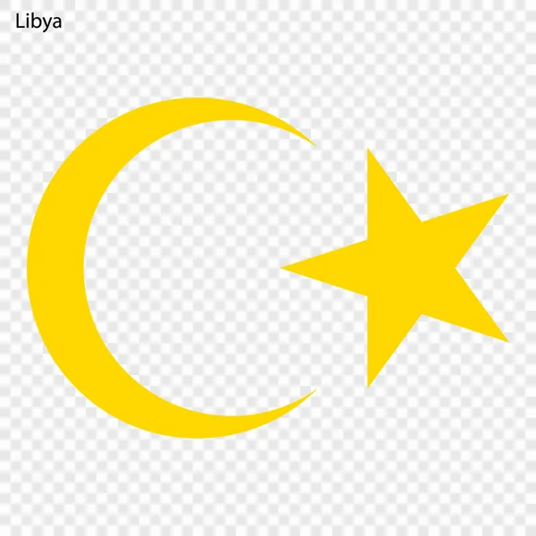Symbol För Libyen Medborgareemblem — Stock vektor