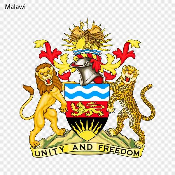 Символ Малави Эмблема Государства — стоковый вектор