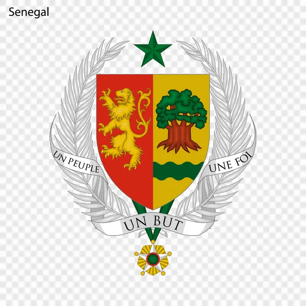 Symbol Des Senegals Hoheitszeichen — Stockvektor