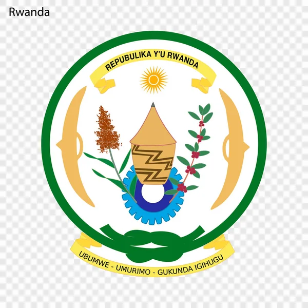 Символ Руанды Эмблема Государства — стоковый вектор