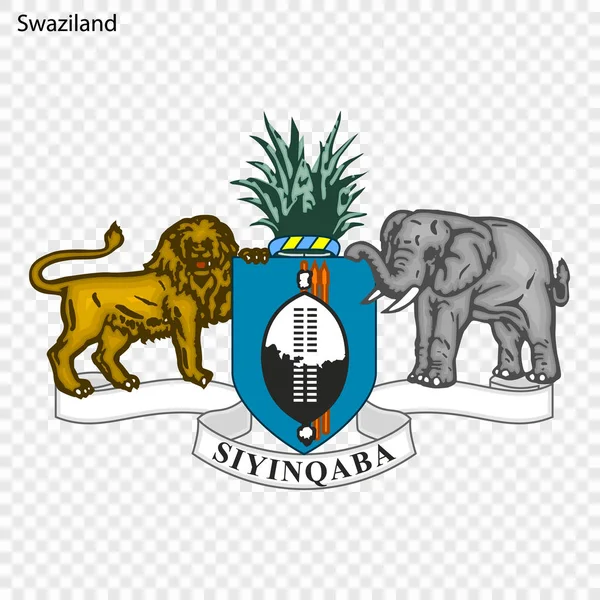 Символ Свазиленда Эмблема Государства — стоковый вектор