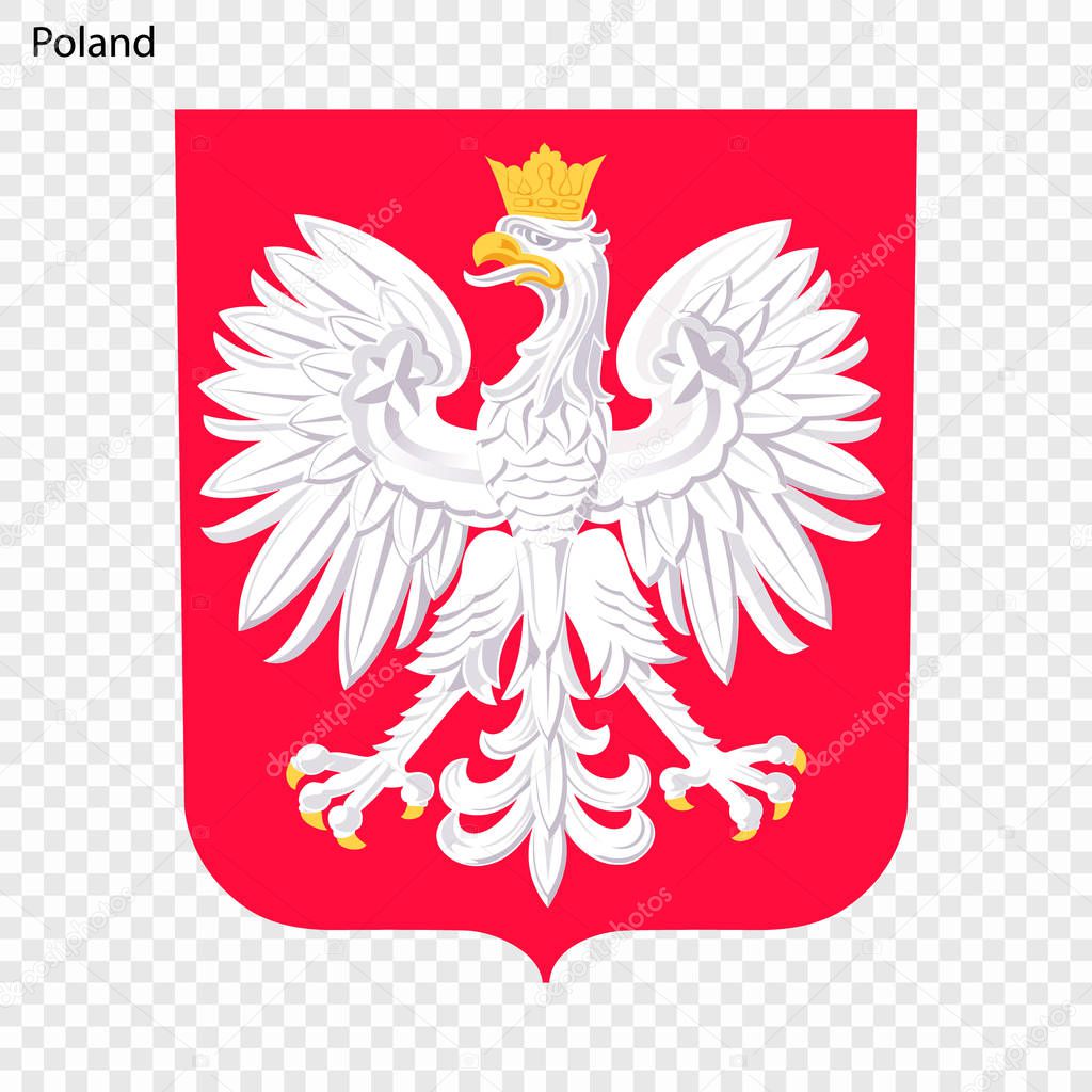 Symbol of Poland. National emblem