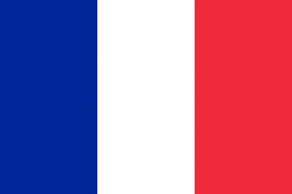 Simple Flag France Correct Size Proportion Colors — Stock Vector