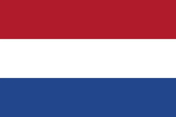 Bandeira Simples Holanda Tamanho Correto Proporção Cores —  Vetores de Stock