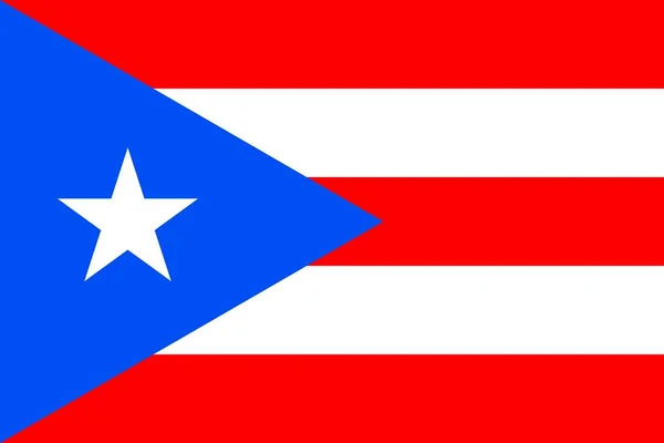 Bandeira Simples Cuba Tamanho Correto Proporção Cores —  Vetores de Stock