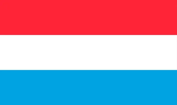 Bandera Simple Luxemburgo Tamaño Correcto Proporción Colores — Archivo Imágenes Vectoriales