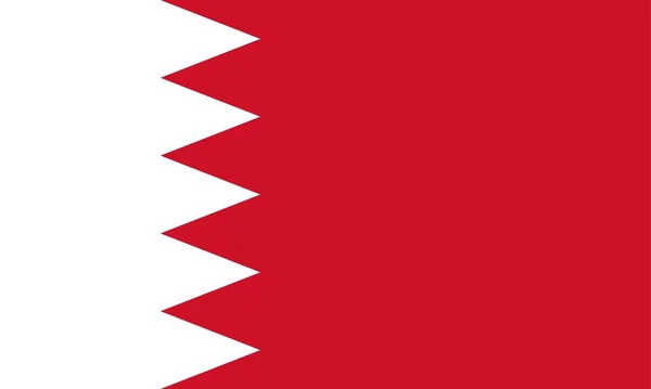 Einfache Fahne Des Bahrains Korrekte Größe Proportion Farben — Stockvektor