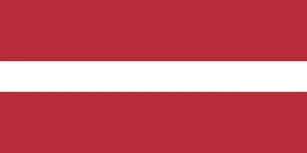 Простой Флаг Латвии Правильный Размер Пропорции Цвета — стоковый вектор