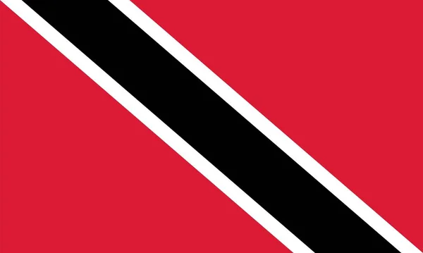 Bandeira Simples Trinidad Tobago Tamanho Correto Proporção Cores —  Vetores de Stock