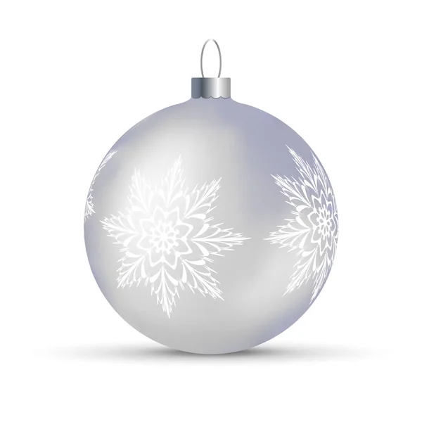 Vektor Illustration Mit Geschmückten Weihnachtsbäumen Ball Über Transparentem Hintergrund — Stockvektor