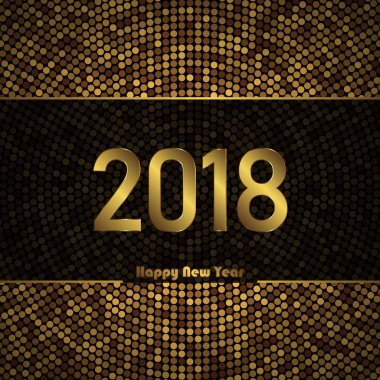 2018 kutlama kartı şablonu renkli vektör çizim