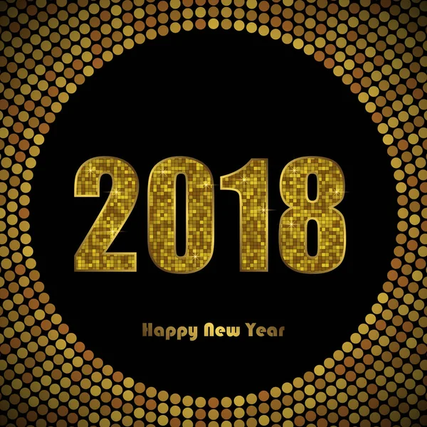 2018 kutlama kartı şablonu renkli vektör çizim